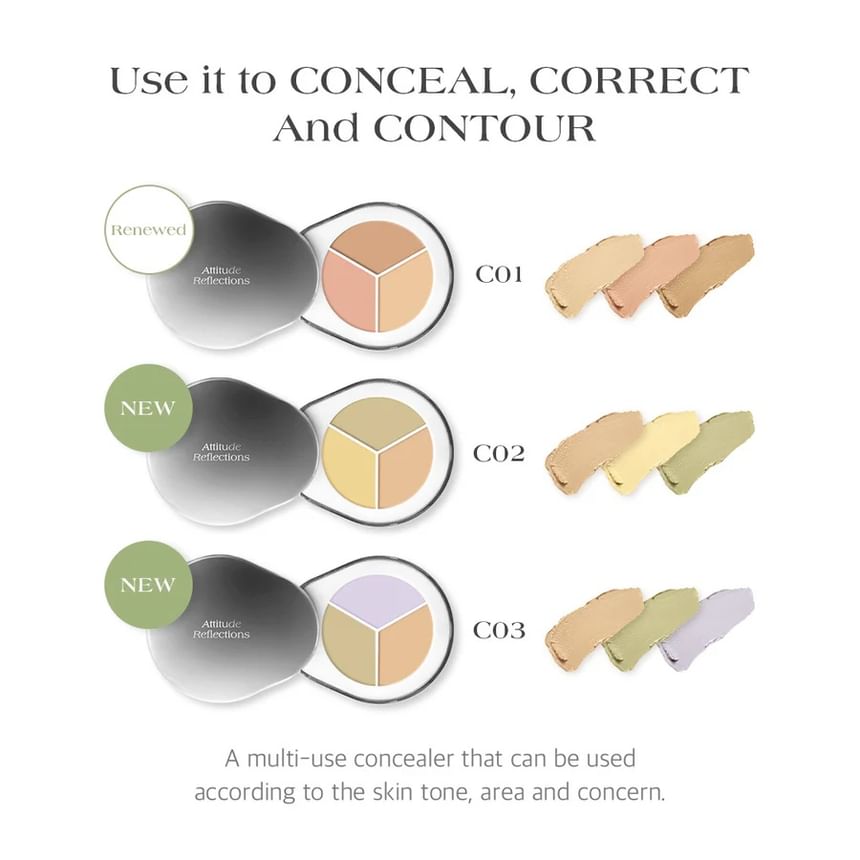 Dear.A - Perfect Cover Concealer Palette - 3 kleuren
