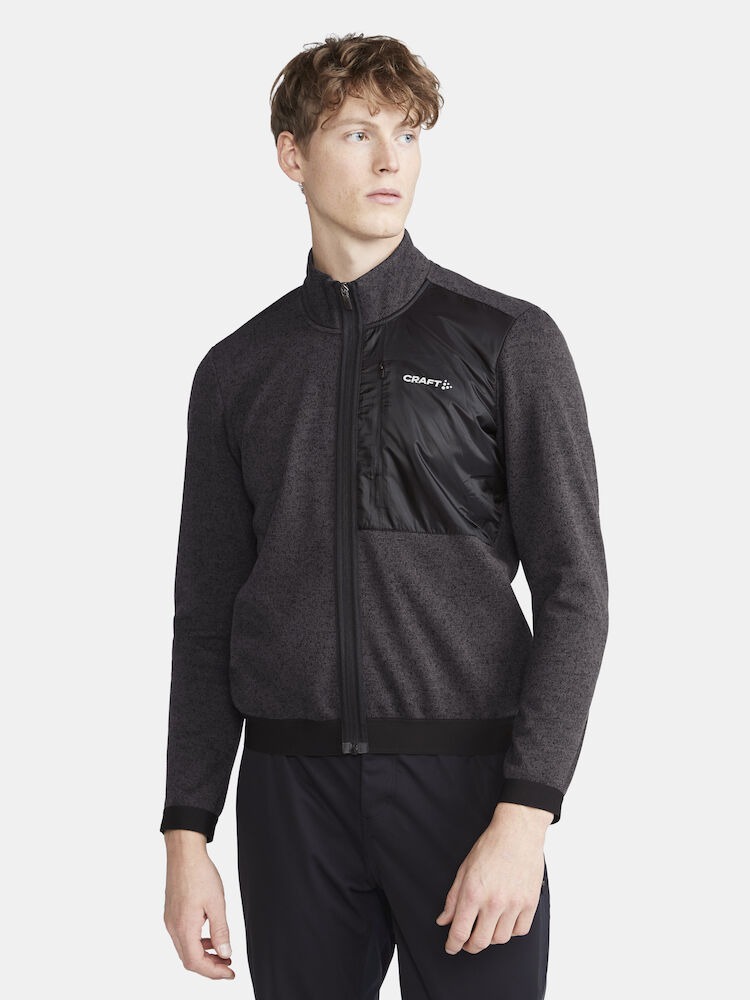Craft Adv Gravel Subz Knit Jakke Sort