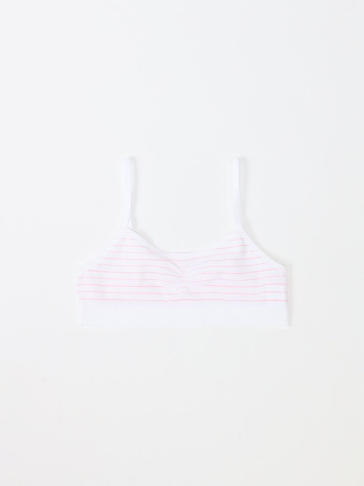 Conjunto de 2 regatas sem costura - Rosa claro