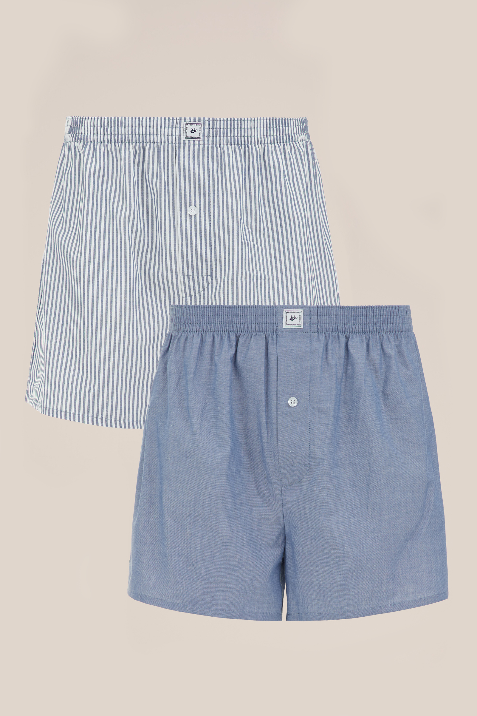 Geweven boxershort WE Fashion Blauw