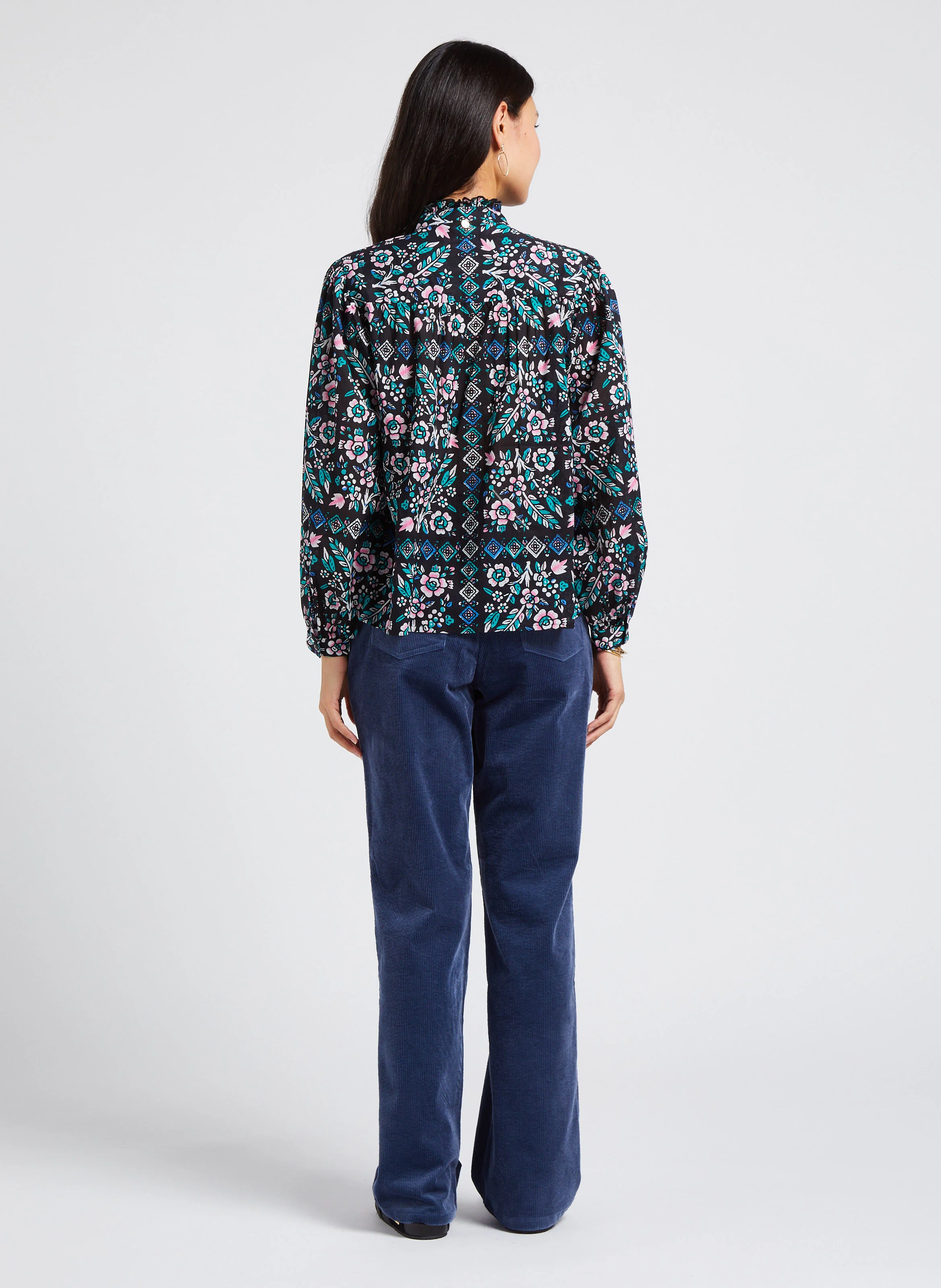 GEORGETTE - Mules plates en cuir | Noir