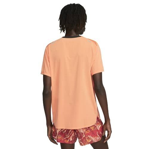 Nike T-shirt Running Dri-FIT Trail Rise 365 - Orange/Blanc