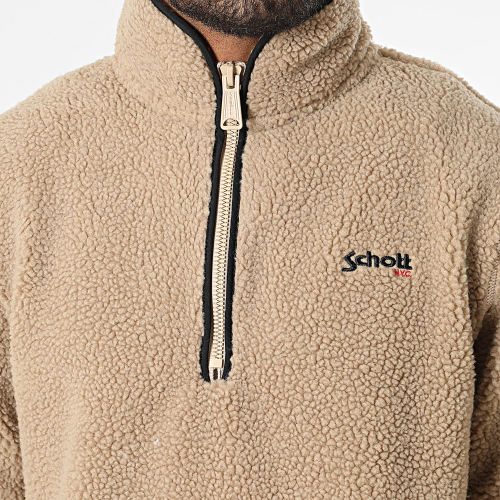 Sweat Polaire Col Zippé Fourrure SWANDRIC2 Noir