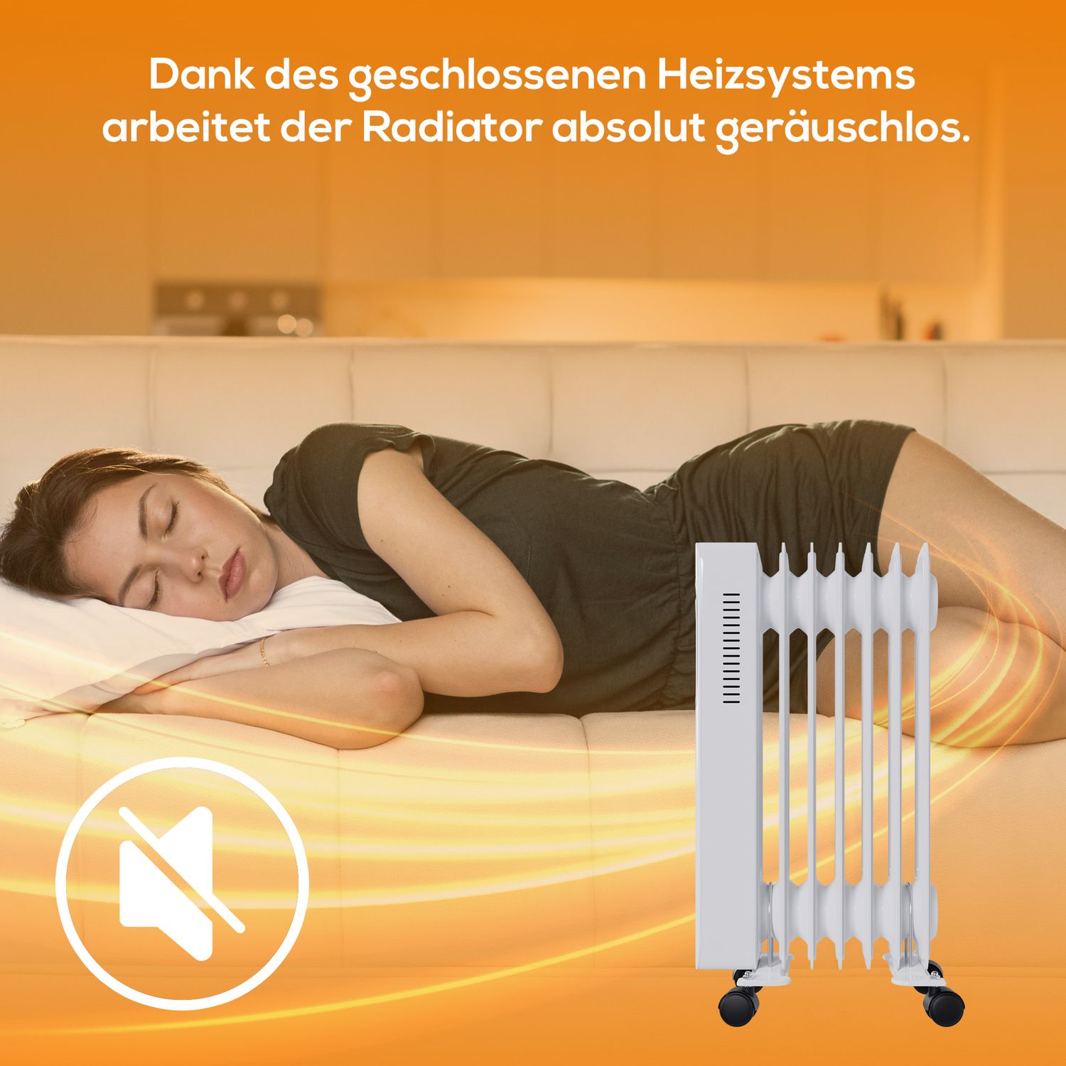 TroniTechnik® Ölradiator Elektroheizung TT-OR 307 in Weiß mit 7 Rippen und 1500 Watt, drei Heizstufen (600W, 900W, 1500W)