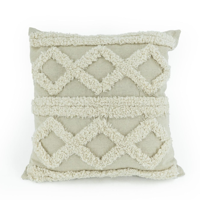 Dekokissen - aus Polyester - creme - ca. 45 x 45 cm