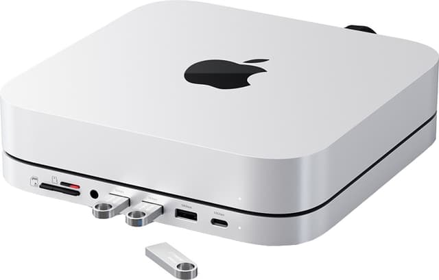 Satechi Mac mini/Studio dockingstation (sølv)