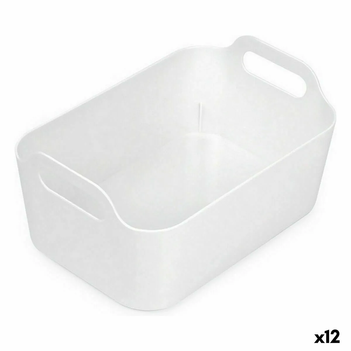 Confortime Panier Multi-usages - Blanc - Lot de 12