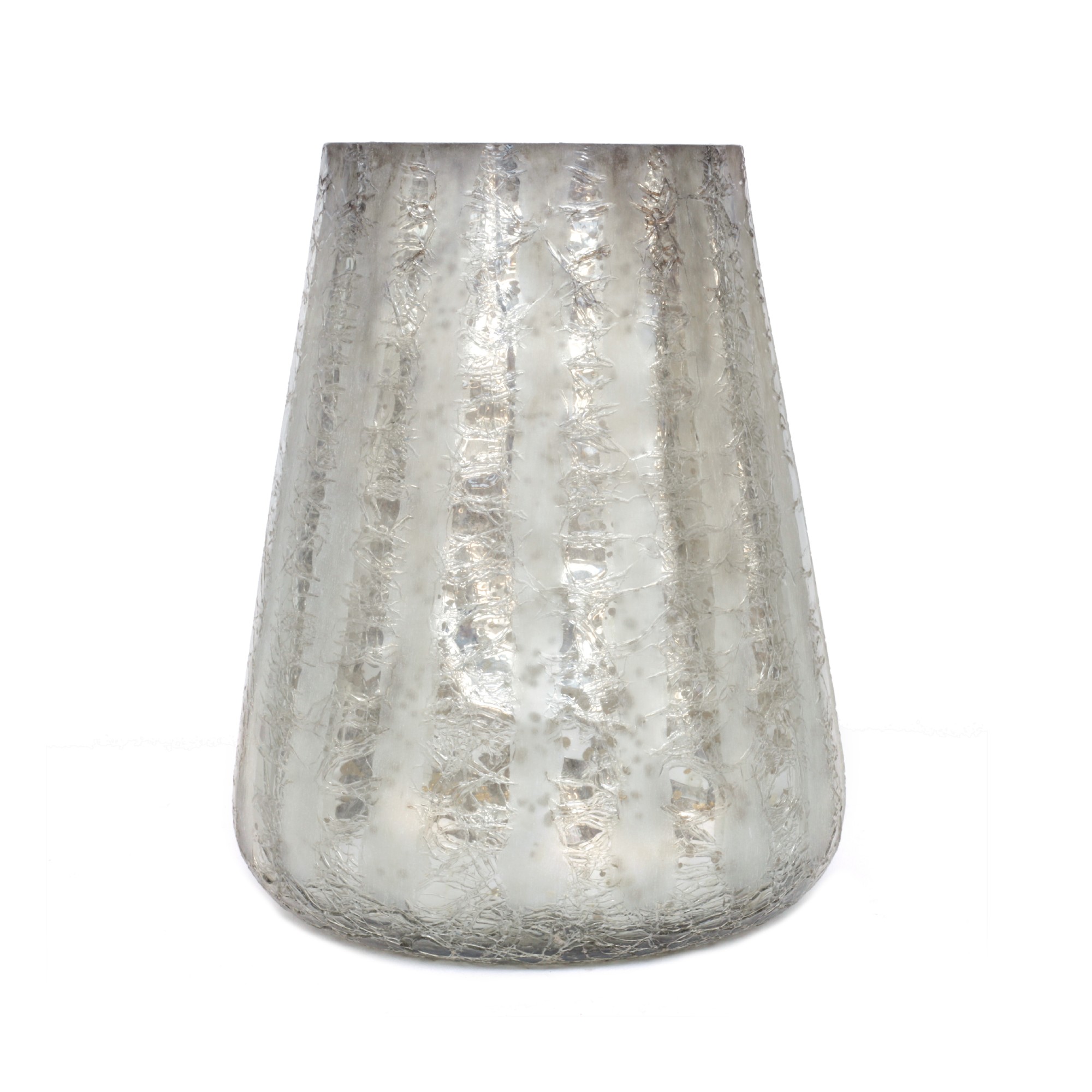 Windlicht 'Argent', antik silber, Ø 15 cm, H 19 cm von fischer's lagerhaus