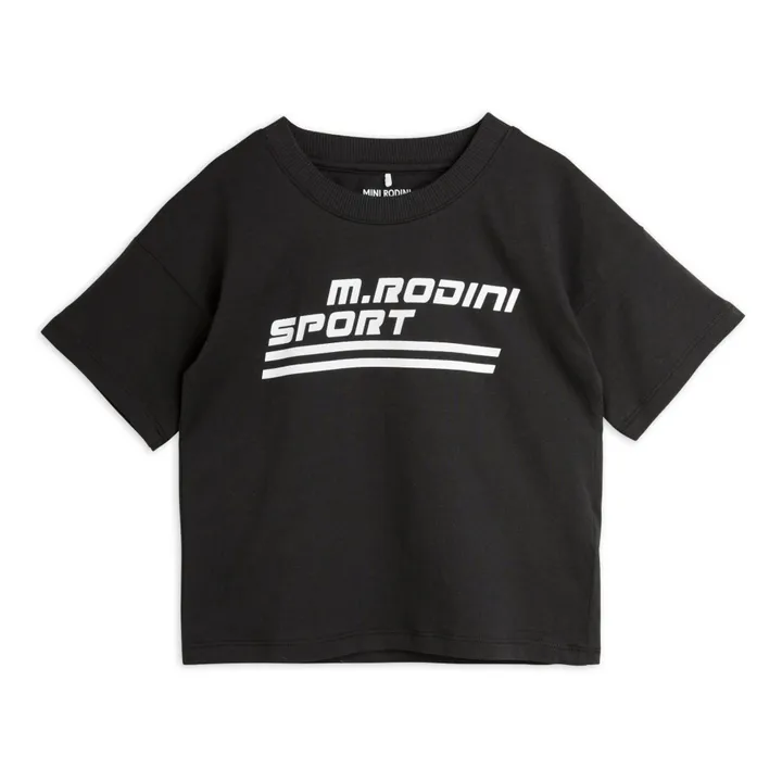 Mini Rodini T-Shirt M.Rodini Sport Coton Bio | Noir