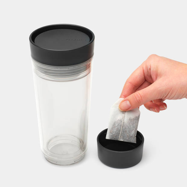 Brabantia Make & Take theebeker dubbelwandig 0,36 liter - Dark Grey