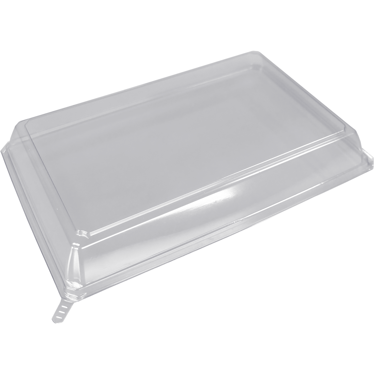 Deksel, sushitray, Gerecycled PET, rechthoekig, 208x138x27mm, transparant