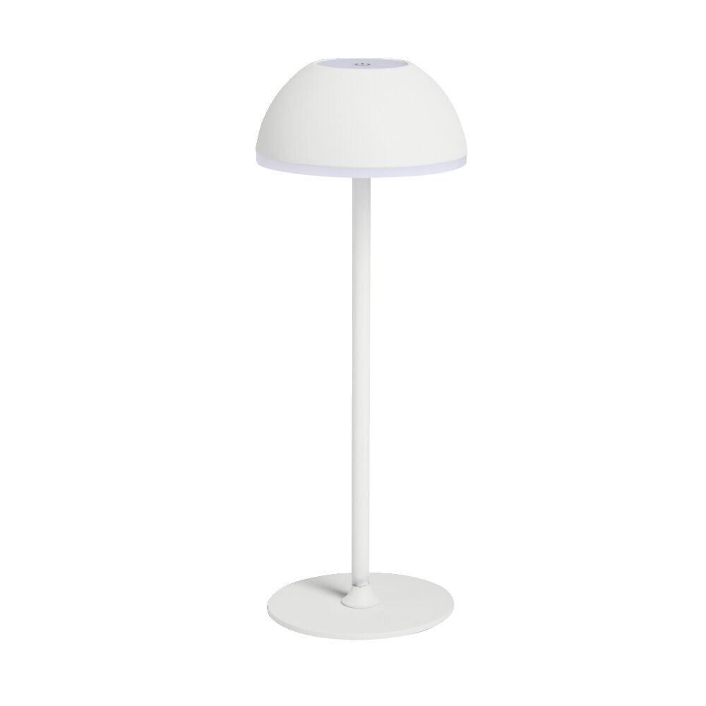 Lampe à poser sans fil tactile et rechargeable USB 3 nuances H37cm Blanc