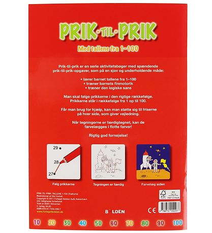 Forlaget Bolden Aktivitätsbuch - Punkt zu Punkt 1-100 - Dänisch