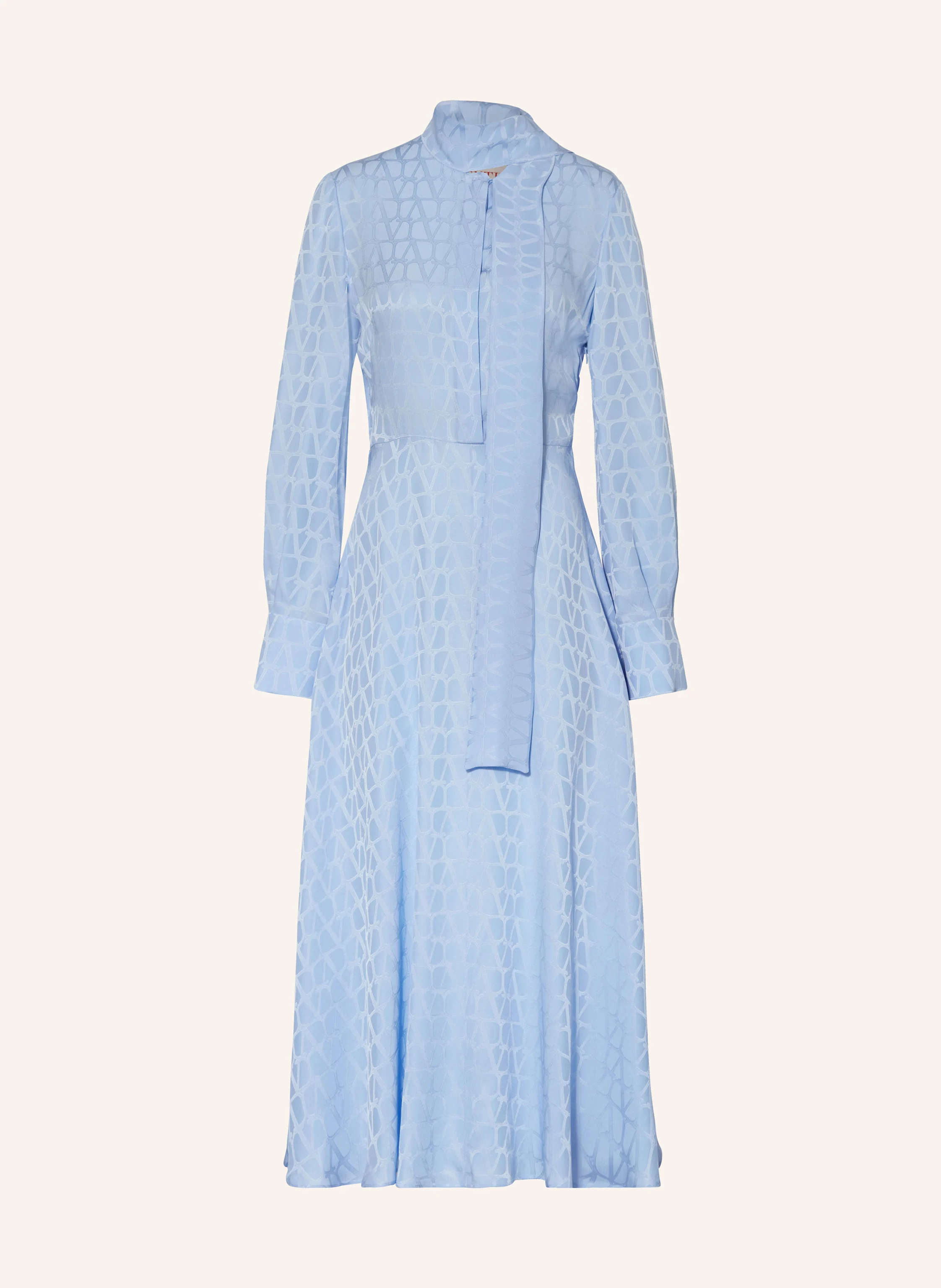 VALENTINO Seidenkleid TOILE ICONOGRAPHE mit Schluppe