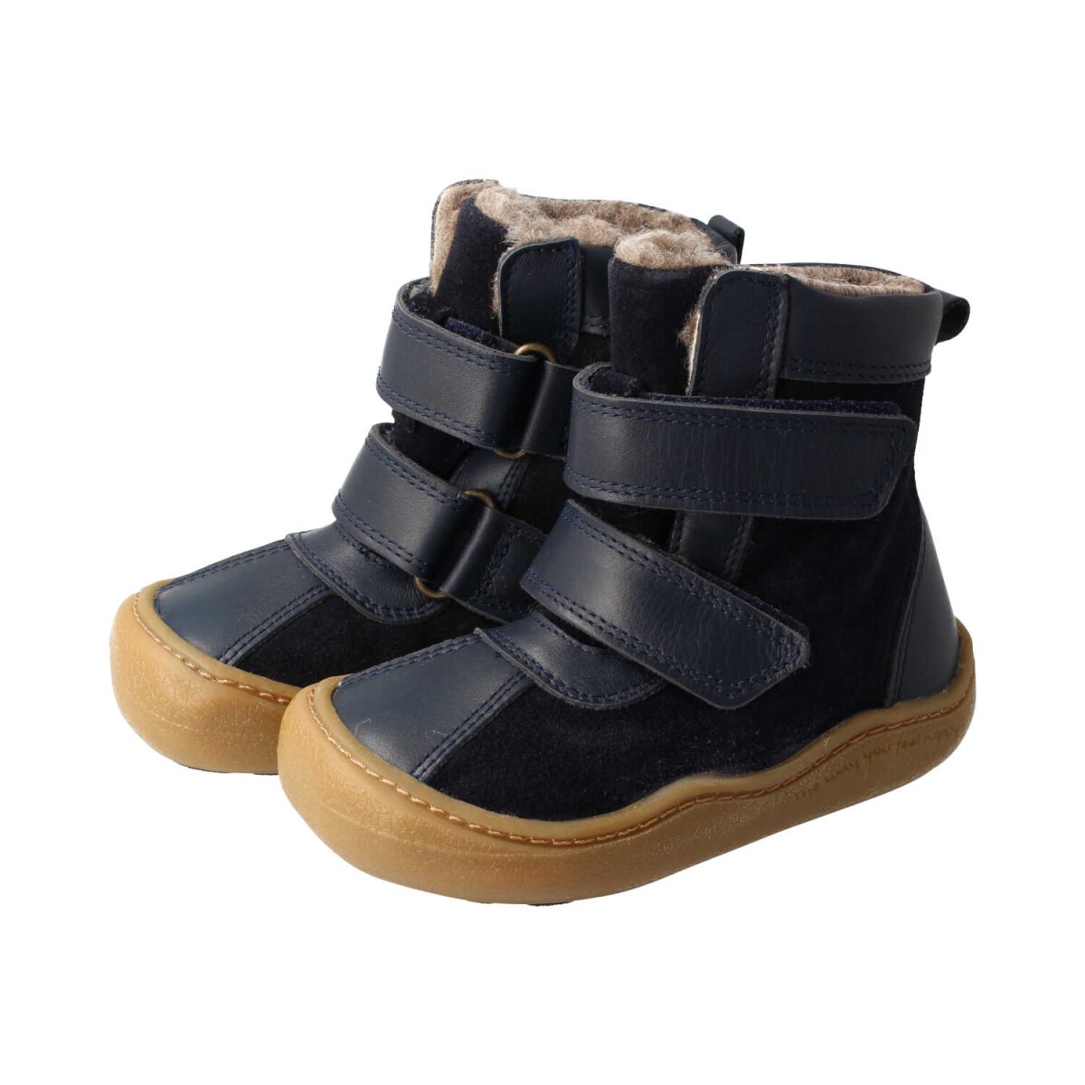 WB4203-WX2 navy ANAPURNA BIO NAPPA-VELOURSLEDER TEX (PFC-FREI) wool velcro Weite/W