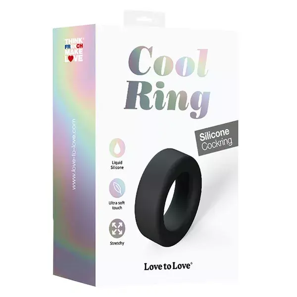 Anel Love to Love Cool em ônix preto