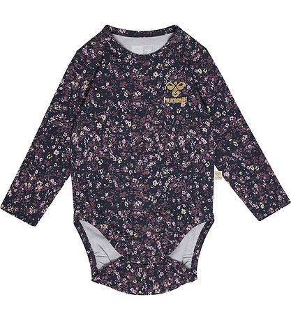 Hummel Body l/æ - hmlFloa - Ombre Blue/Lilla m. Blomster