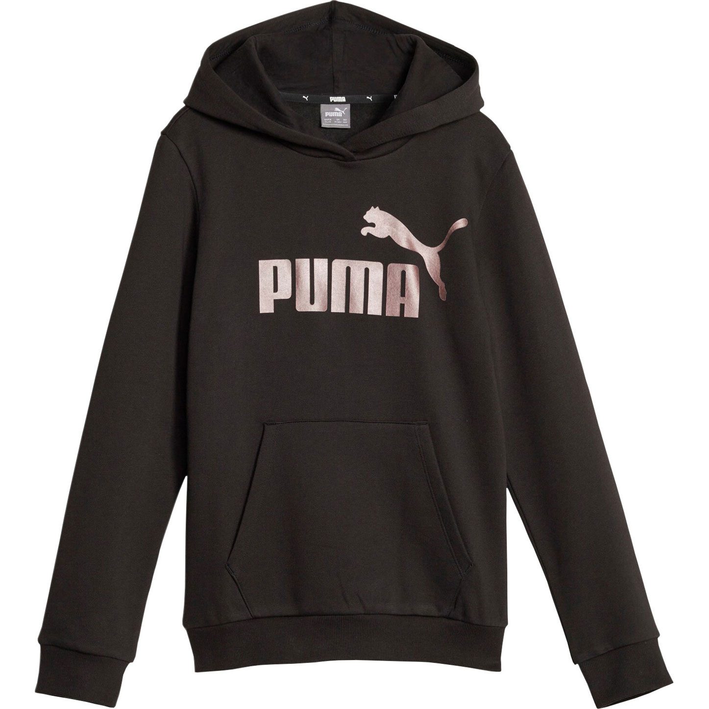 Puma Essentials+ Logo FL Hoodie Mädchen puma black