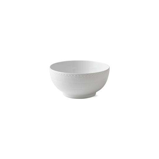 Royal Copenhagen Hvid Halvblonde Skål, Ø24 cm