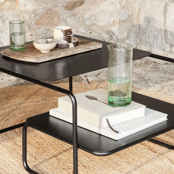 Ferm Living - Oli Wasserglas, H 12 cm, recycelt amber
