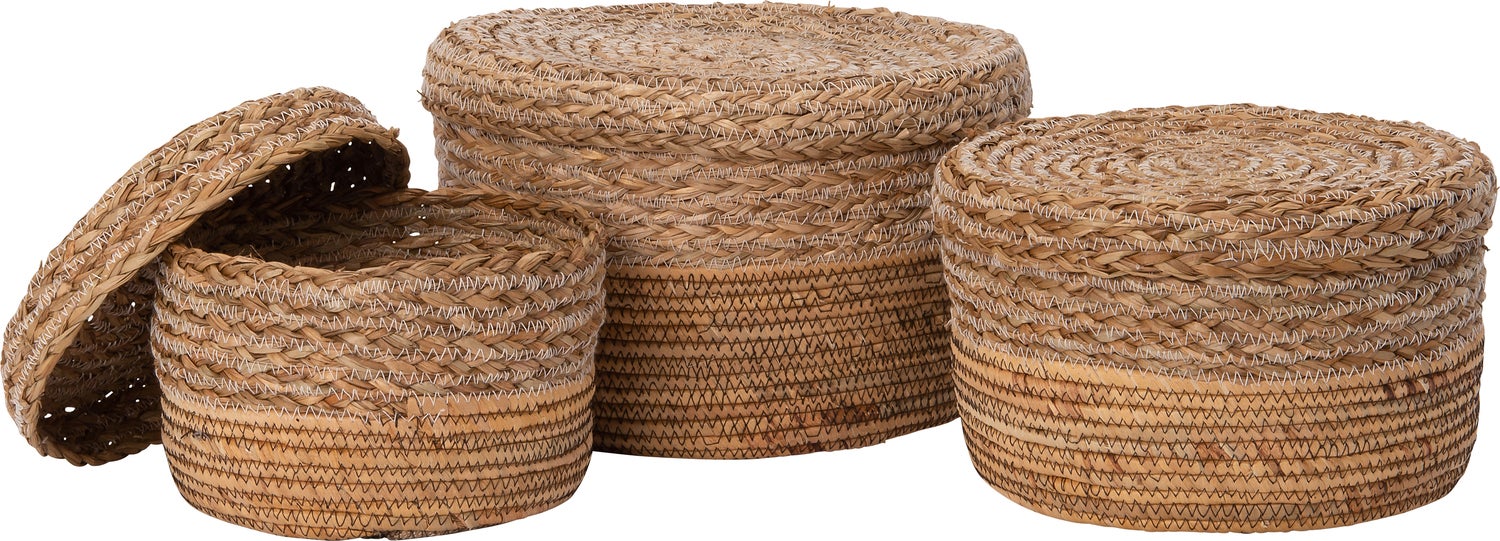 Intratuin opbergmand Vijs naturel D 28 H 18 cm