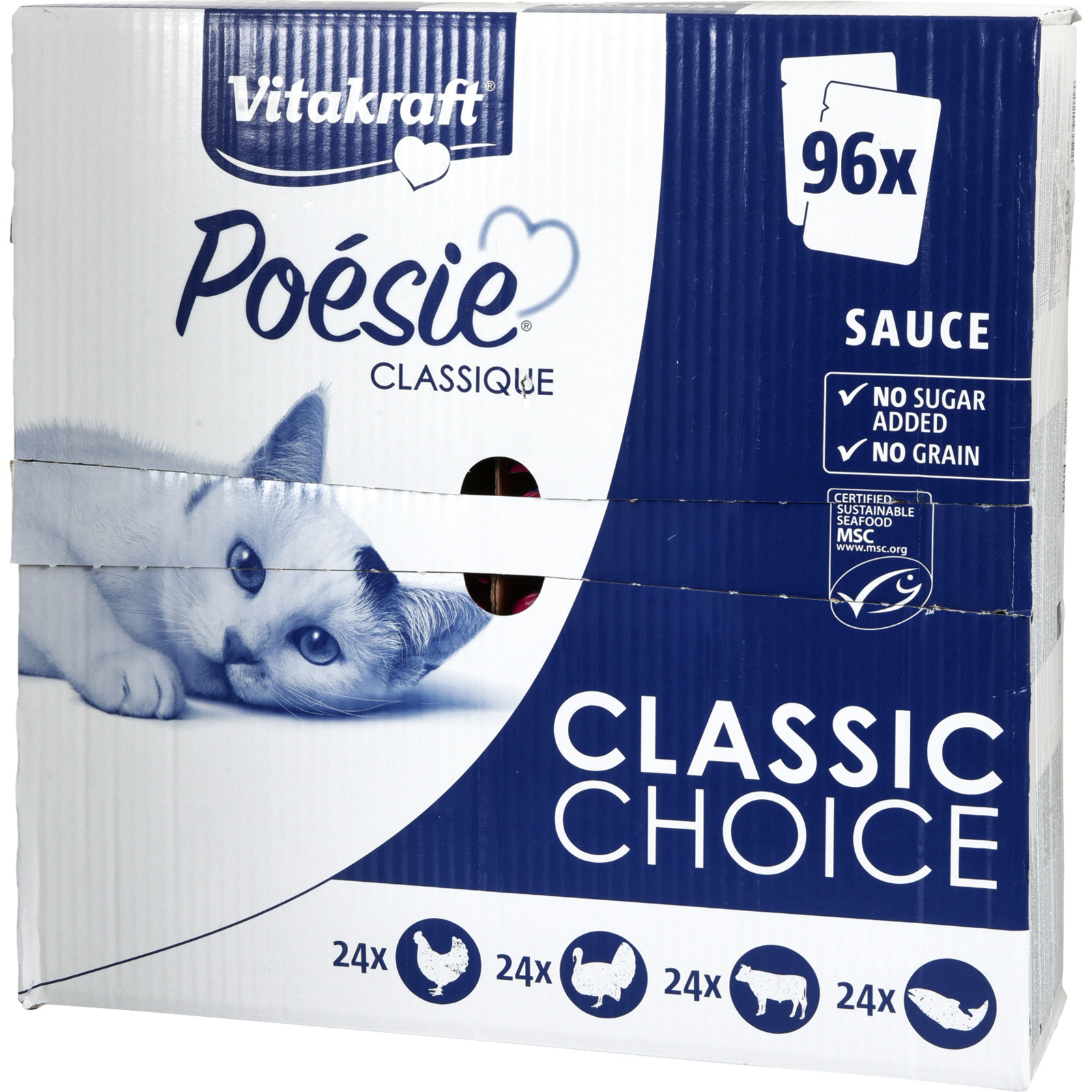Vitakraft Poésie Classique in Sauce Mega Pack 96 x 85 g