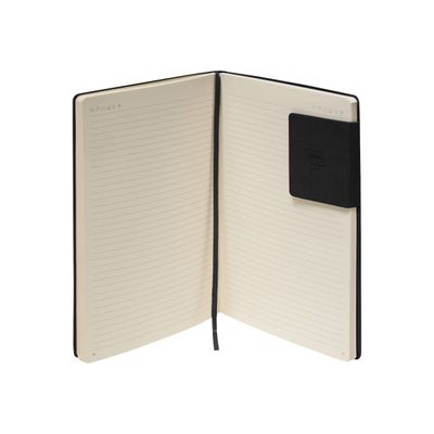 Legami My Notebook - Carnet de notes à élastique - 17 x 24 cm - ligné - noir
