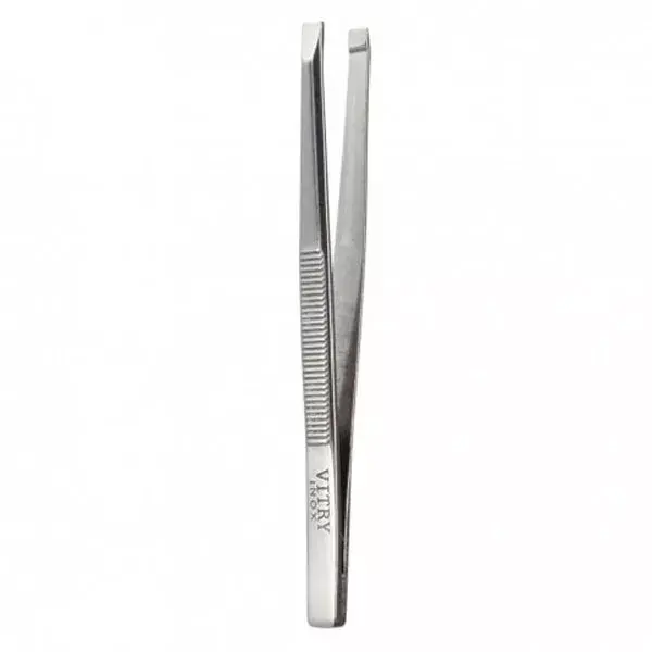 Pinça Menhir de aço inoxidável com ponta reta de 9 cm