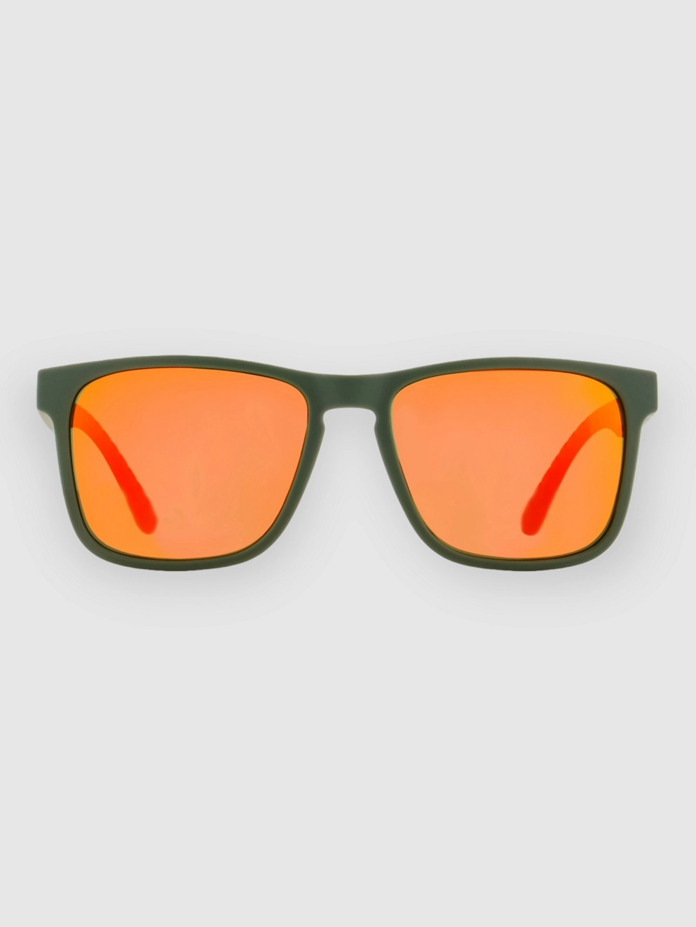 Red Bull SPECT Eyewear EDGE-003P Olive Green Sunglasses brown with red mirror
