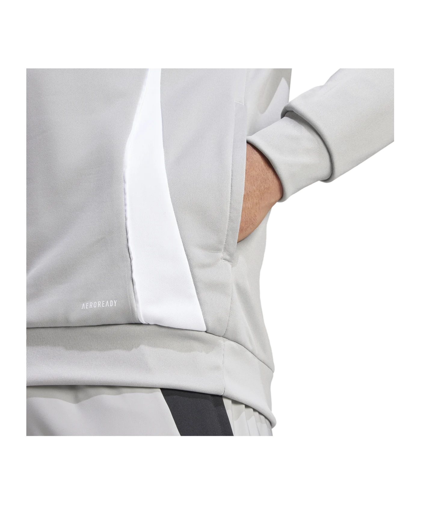adidas Tiro 24 Training Hoody Grau Weiss