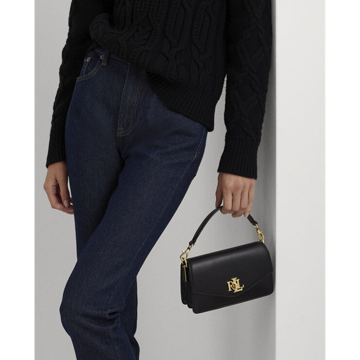 Lauren Ralph Lauren Leather Small Tayler Crossbody Bag Sort