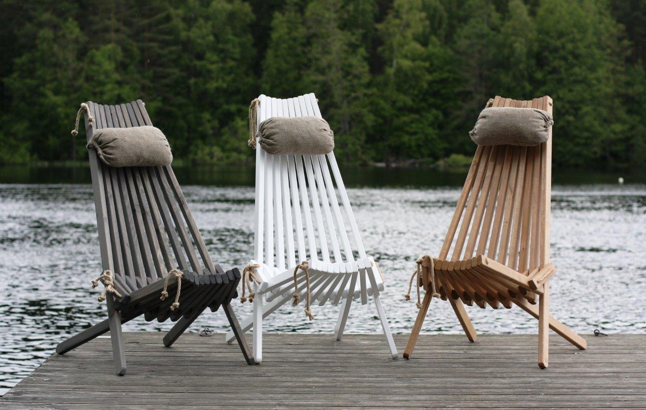Ecochair Pine grey incl. hoofdkussen