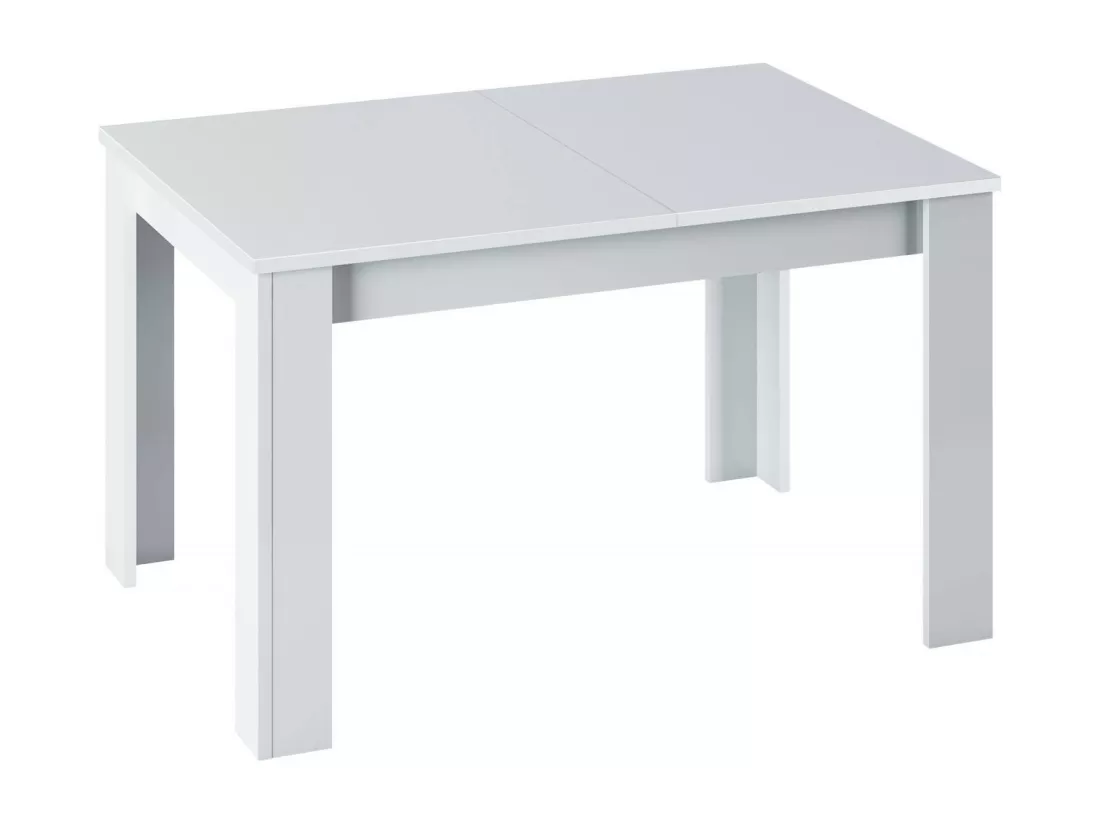 Table extensible Dalice, Console extensible pour salle à manger, Table de cuisine ouvrant avec rallonge, 140/190x90h78 cm, Blanc