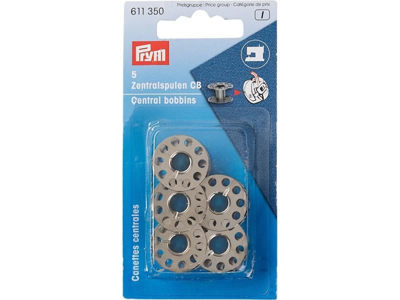 Prym Nähspule 20.5 x 11.7 mm, 5 Stück Nähmaschinenspulen CB Zentralspulen ist für das Hausgebrauch bestens geeignet