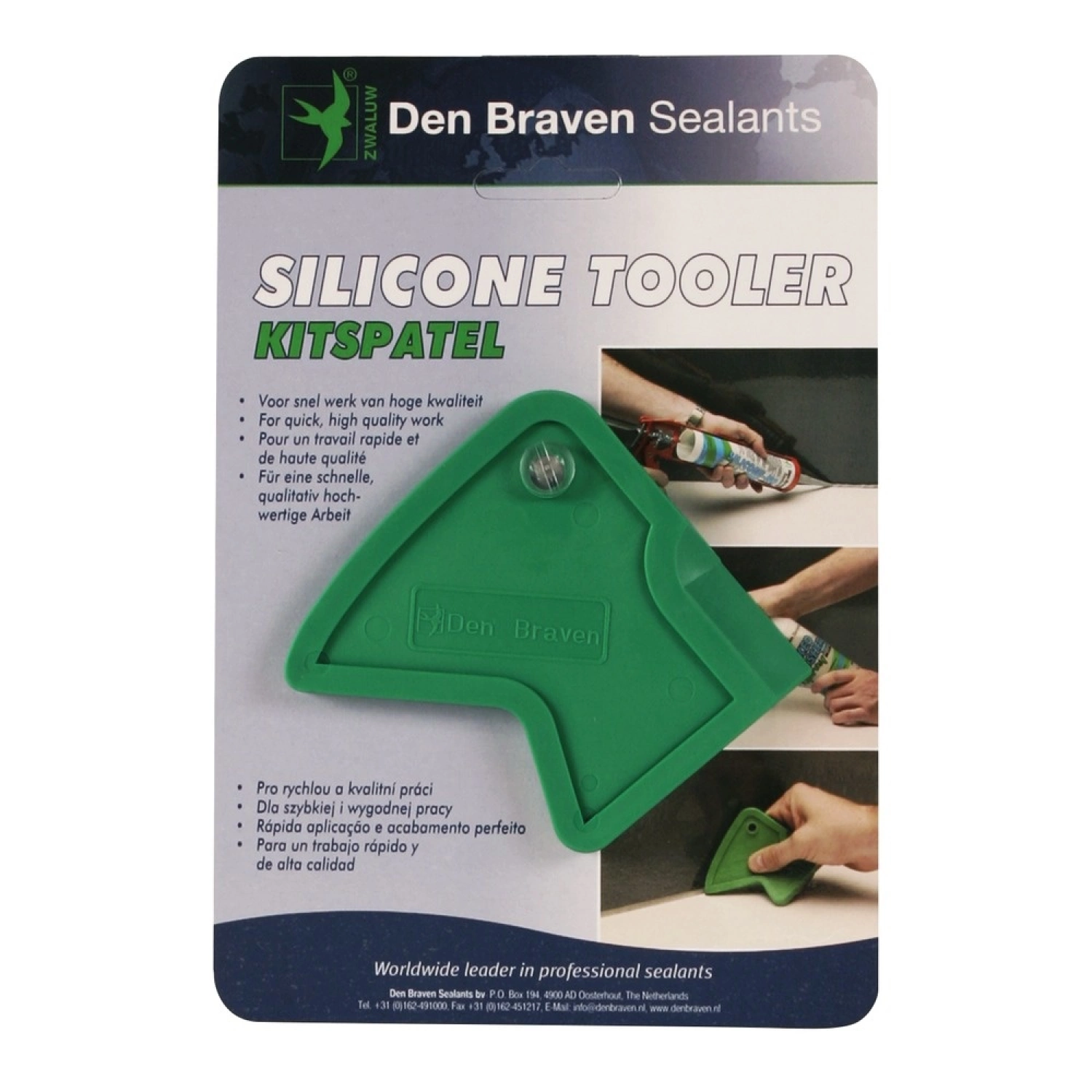 Zwaluw Den Braven Kitspatel op blister