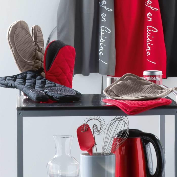 GANT 30X18CM COTON SILICONE CUISTOT NOIR