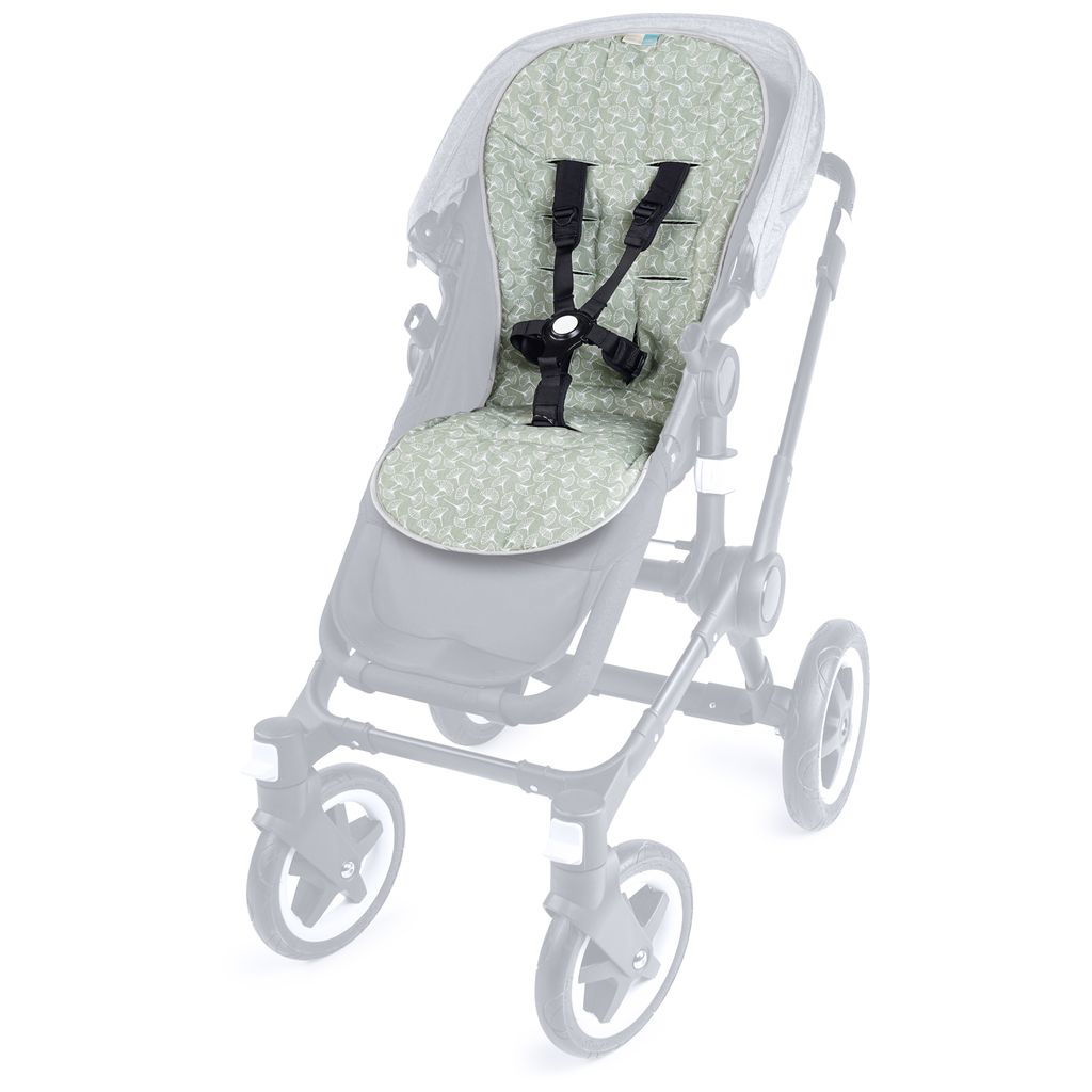 Liebes von PriebesLiebes von Priebes   Sitzauflage Mia für Kinderwagen und Buggys Frottee ginko green