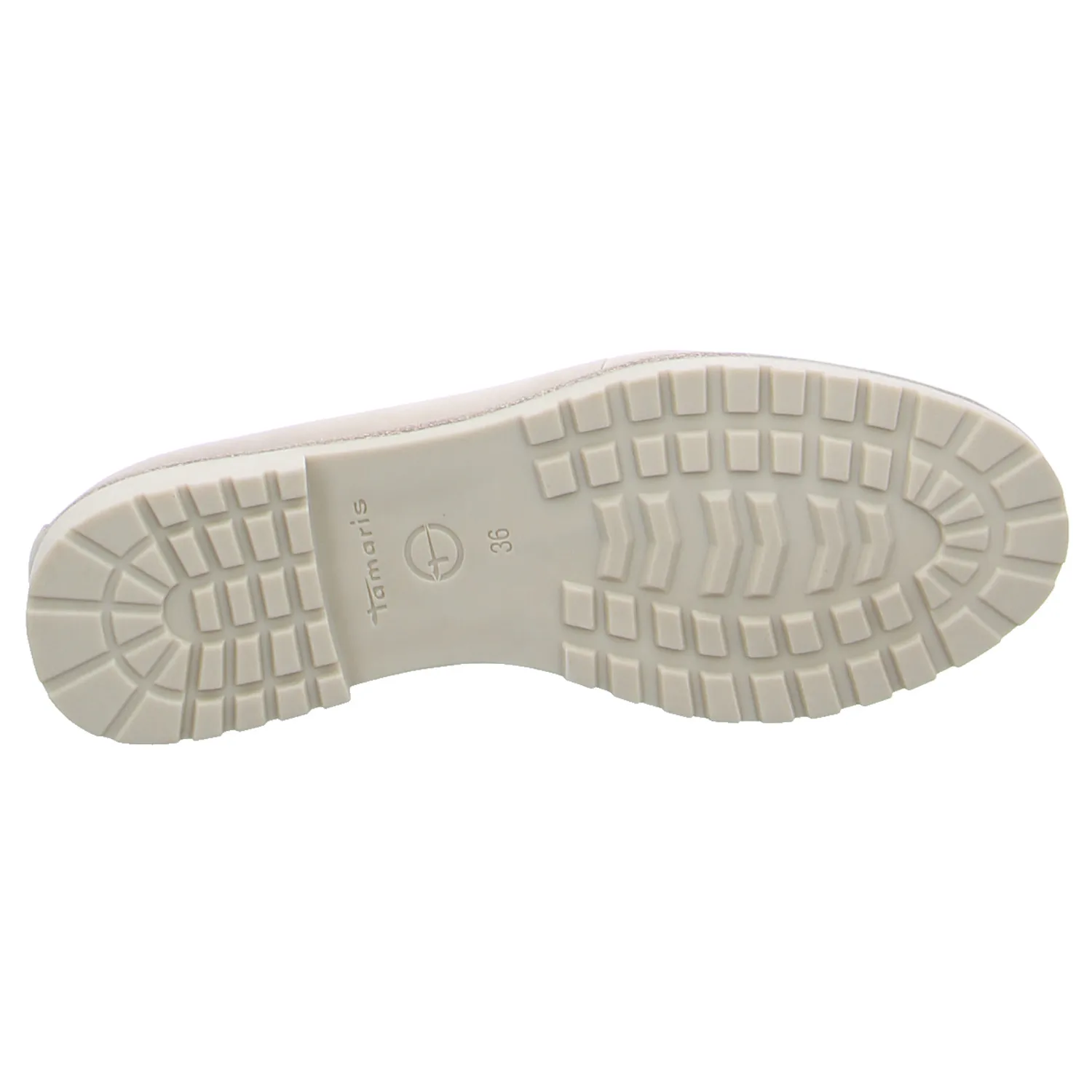 TAMARIS Slipper Taupe Leder