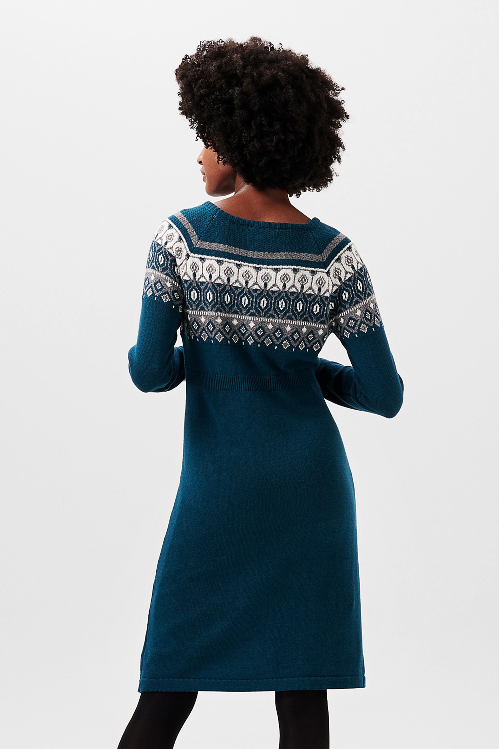 Robe jacquard en maille