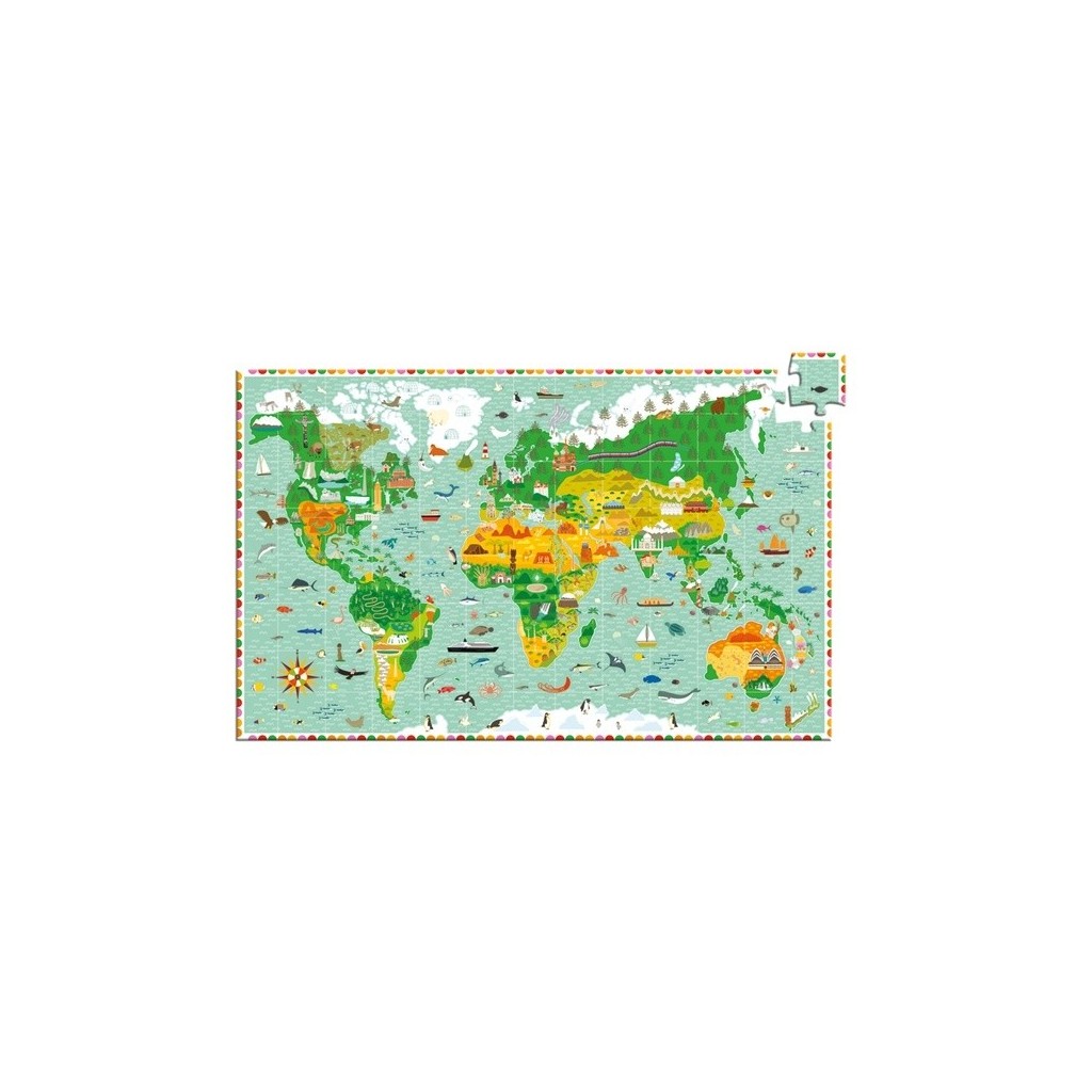 Puzzle Observation - Tour du monde - 200 pièces