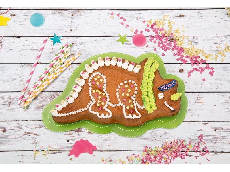 Städter Backform Trixi der Dino 34 x 28 x 6.5 cm Motiv-Backform