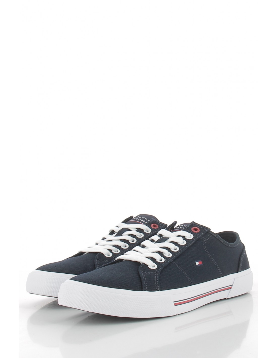 tommy hilfiger baskets de ville homme core corporate vulc bleu marine