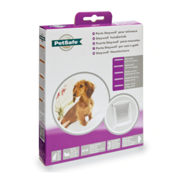Porte Petsafe Staywell à 2 positions pour chat 7 kg ou chien 3 kg