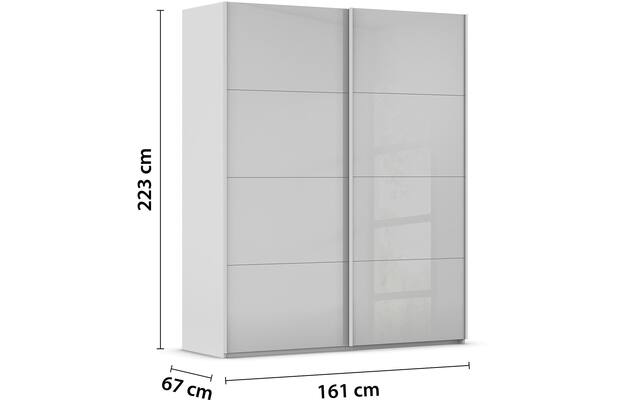 Kledingkast Finca Glans Glas