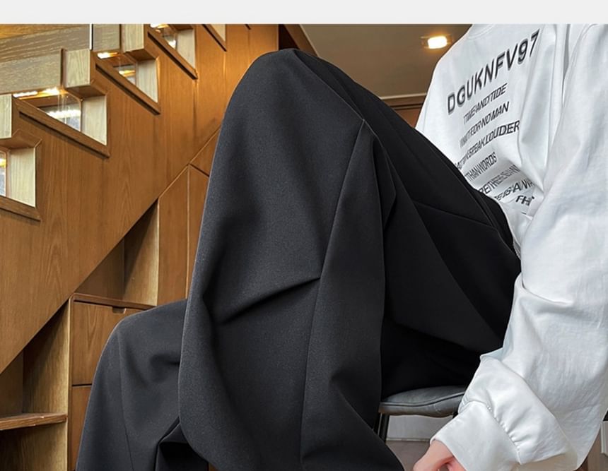 AXEN - Effen losse broek met trekkoord in de taille