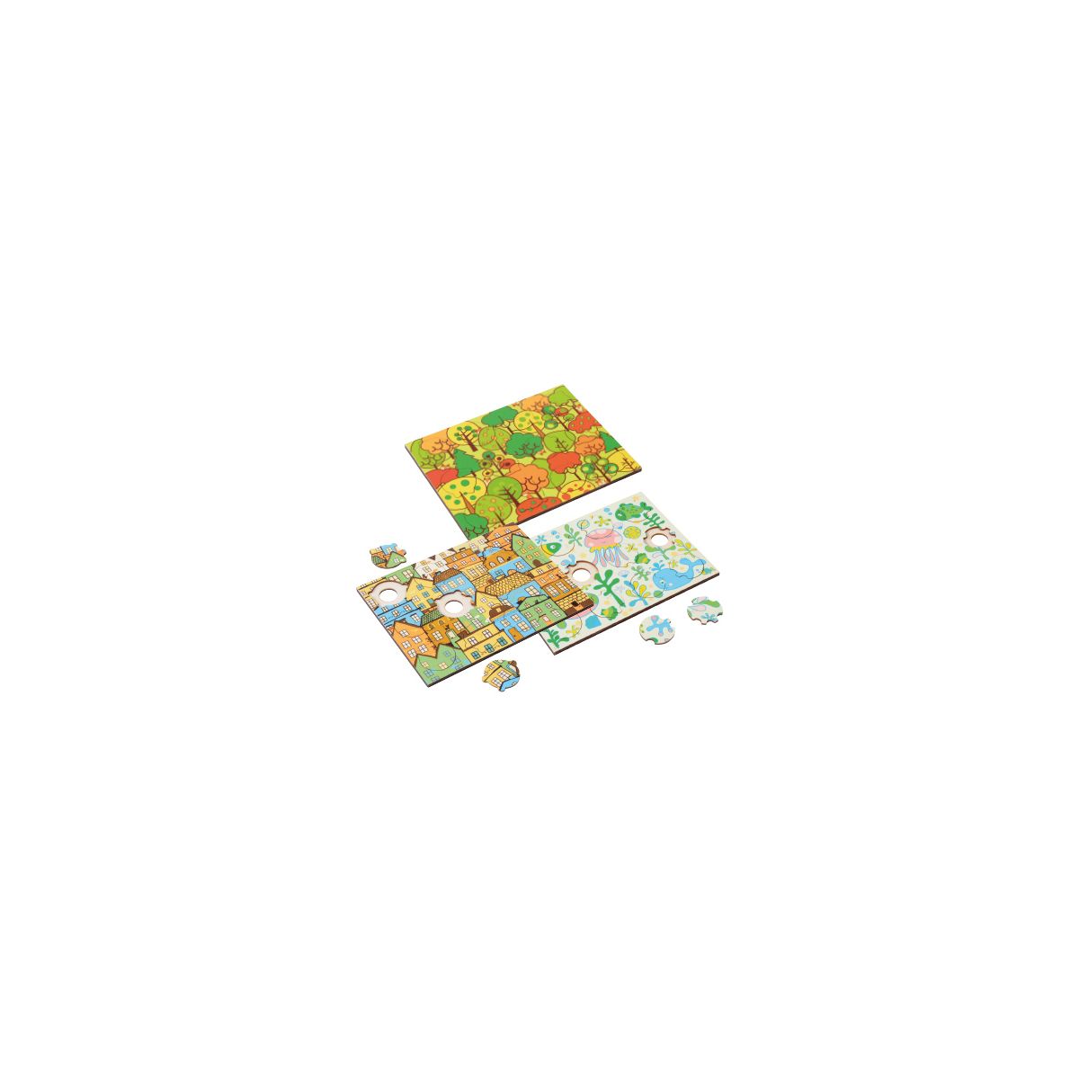 EDUPLAY Phantasiepuzzle-Set Themen