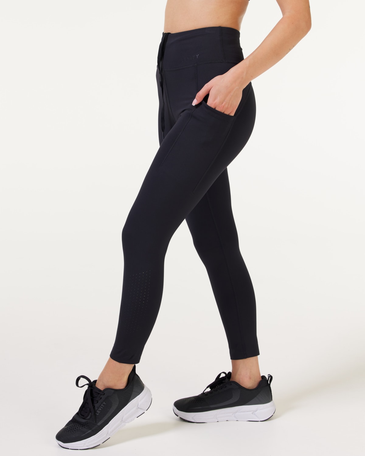 LEVITY Lavish Laser Cut Tights Black