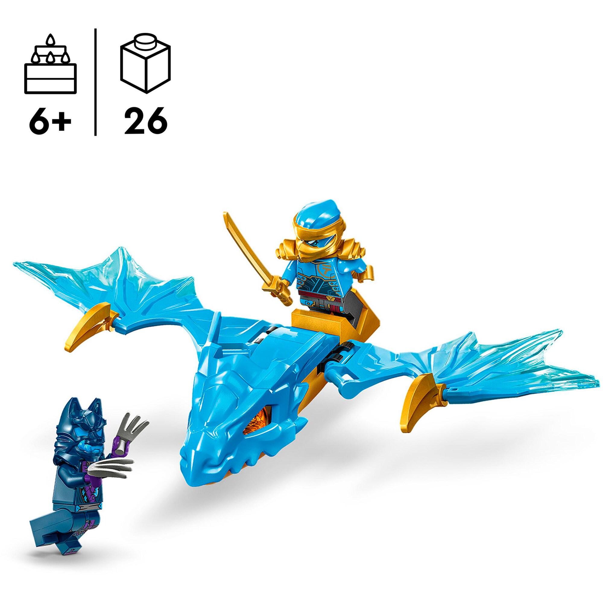 LEGO Konstruktionsspielzeug Ninjago Nyas Drachengleiter