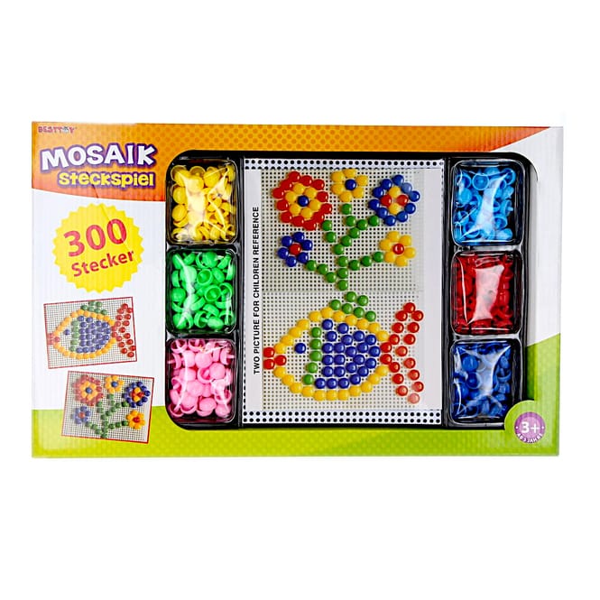 Besttoy - Mosaik Steckspiel - 300 Steckperlen