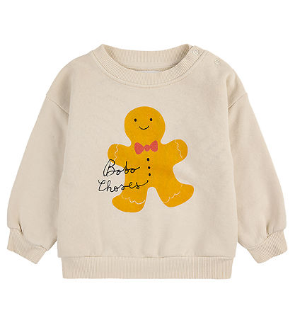 Bobo Choses Sweatshirt - Baby Lebkuchen - Offwhite
